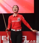 차유람 스롱 피아비 꺾고 감격 [MK포토]
