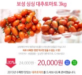 보성싱싱농원 대추토마토 3kg 2만원 무료배송 할인이벤트중