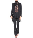 Alexander McQueen - Wool and silk trousers | mytheresa.com Wool and silk trousers