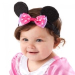 USA 전문 온&오프라인 구매대행 쇼핑몰 폴로박스입니다. [폴로박스] [해외] Disney Minnie Mouse Ear Headband for Baby with Pink Bow