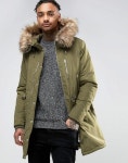 USA 전문 온&오프라인 구매대행 쇼핑몰 폴로박스입니다. [폴로박스] [해외] Pull&Bear Parka With Faux Fur Hood In Khaki