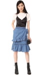 USA 전문 온&오프라인 구매대행 쇼핑몰 폴로박스입니다. [폴로박스] SJYP Ruffle Denim Skirt