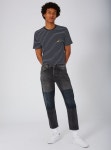 USA 전문 온&오프라인 구매대행 쇼핑몰 폴로박스입니다. [폴로박스] Topman 12243 Washed Black Patched Original Jeans