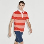 USA 전문 온&오프라인 구매대행 쇼핑몰 폴로박스입니다. [폴로박스] Lacoste 04853 Mens Golf Stretch Ultra-Dry Stripe Polo Shirt