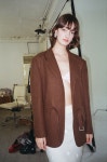 [포지프레클즈]Belted Field Jacket_Cinnamon Brown [W CONCEPT]