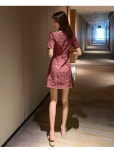 여름신상 브이넥 버튼 체크 A라인 원피스 - 오너클랜 오너클랜 - 여름신상 브이넥 버튼 체크 A라인 원피스