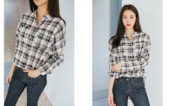 [오가게/WHATSOM]투투체크셔츠박시핏포켓체크남방/차이나넥소매스트랩셔츠 - 사는 게 즐겁다! 롯데닷컴