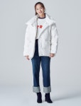 에잇세컨즈(8SECONDS) 화이트 솔리드 하이넥 오리털 패딩 (168X38WY31) - 79,900원 | 무신사 스토어