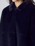 에잇세컨즈(8SECONDS) 네이비 페이크 소프트 FUR 쇼트 재킷 (168Y3ZSY1R) - 79,900원 | 무신사 스토어
