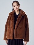 SSF SHOP - 삼성물산 패션부문 온라인 공식몰 브릭 소프트 페이크 퍼 재킷