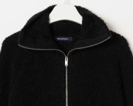 Beanpole Ladies-[ICE BEANPOLE] 블랙 부클 집업 카디건│삼성물산 온라인몰 SSF Shop [ICE BEANPOLE] 블랙 부클 집업 카디건