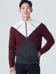 		농협몰 (현대Hmall)[빈폴골프] 남성 와인 아가일 집업 방풍 카디건 (BJ9951B01Z)