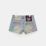 SSF SHOP - 삼성물산 패션부문 온라인 공식몰 Wappen Patch Denim Short Pants - Blue