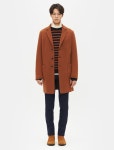 SSF SHOP - 삼성물산 패션부문 온라인 공식몰 (Men) Slim Fit Single Knit Coat - Orange