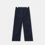 SSF SHOP - 삼성물산 패션부문 온라인 공식몰 Cotton Straight Jaquard Stripe Fringe Pants - Navy
