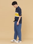 Champion Japan-Border Stripe Pique Tee - Navy│삼성물산 온라인몰 SSF Shop Border Stripe Pique Tee - Navy
