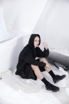 SSF SHOP - 삼성물산 패션부문 온라인 공식몰 오버사이즈 테크 풀 집업 후디 - 블랙