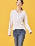 Manuelle et guillaume- V넥 헨리 티셔츠│삼성물산 온라인몰 SSF Shop  V넥 헨리 티셔츠
