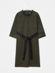 SSF SHOP - 삼성물산 패션부문 온라인 공식몰 Linen Blend Belted One-piece - Khaki