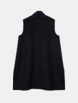 SSF SHOP - 삼성물산 패션부문 온라인 공식몰 Cashmere Blend High Neck Vest - Navy