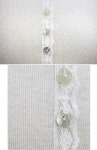 스타일온미 쁘띠 레이스 버튼티