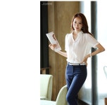 스타일온미 [루이스엔젤] 쁘띠리본 입체 블라우스