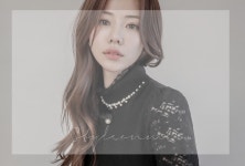 스타일온미 블랙 앤 화이트 트위드 스커트