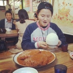 스퀘어 - 김신영이 도전했다는 대왕돈까스 ㄷㄷㄷ.JPG