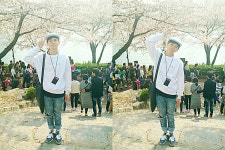 빵모자쓰고 애착가방메고 벚꽃놀이간 옹성우 - 워너원 카테고리