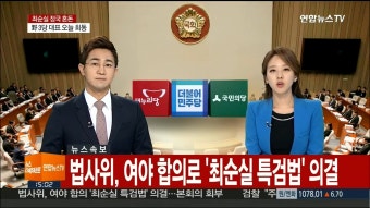 더쿠 - 법사위, 여야 합의로 '최순실 특검법' 의결