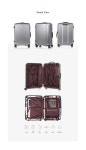 [TRAVEL MATE트레블메이트]TRAVEL MATE x siffler TSA 수하물 24형/65cm 여행가방(TS2121-58) - 헤어라인 실버 [W CONCEPT]