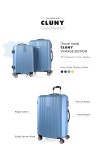 [TRAVEL MATE트레블메이트]클루니 TSA 특대형 28형/75cm 여행가방 - 스카이블루 [W CONCEPT]