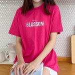 [wshop] [험블스튜디오] 체리블러썸 레터링 오버핏 반팔티 핫핑크 4253438 | 홈쇼핑모아 [wshop] [험블스튜디오] 체리블러썸 레터링... 