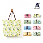 [wshop] 세븐몰 옥스퍼드 패턴 장바구니 포켓장바구니 마트가방 시장가방 폴딩백 똑딱이장바구니 에코백 5381871 | 홈쇼핑모아 [wshop] 세븐... 