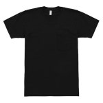 WIZWID:위즈위드 - [American Apparel:아메리칸 어패럴][5%쿠폰증정]아메리칸어패럴 파인져지 포켓 반팔 티셔츠 블랙 2406 WIZWID