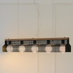 WIZWID:위즈위드 - [BUY BEAM:바이 빔][바이빔][Led] 블라인드5등 펜던트-블랙 WIZWID