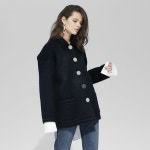 WIZWID:위즈위드 - [FOLIEADEUX :폴리아두][30%SALE]Mohair Cozy And Easy Jacket_Dark Navy WIZWID