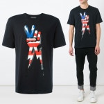WIZWID:위즈위드 - [Neil Barrett:닐바렛]16s/S 썬더브이 라운드 반팔티 블랙 Bjt59s A502s 01 WIZWID