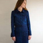 WIZWID:위즈위드 - [DYS:디와이에스][역시즌 50%SALE]Linen Touch Double-Face Denim Jacket Navy WIZWID
