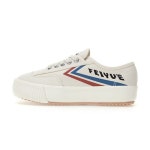 WIZWID:위즈위드 - [Feiyue:페이유][Feiyue]Plain Platform / Ecru Blue Red / F20229w WIZWID