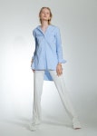 자쿤(jacoon) | WIZWID:위즈위드 - [jacoon:자쿤][5%쿠폰]Back Pleated Pajama Shirts - Light Blue WIZWID