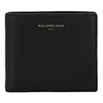 WIZWID:위즈위드 - [Balenciaga:발렌시아가]18s/S 골드 로고 레더 반지갑 블랙 482211 Db922 1000 WIZWID