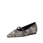WIZWID:위즈위드 - [att:에이티티][런칭10%+7%쿠폰]Magic Spangle Mary Jane Flat Silver WIZWID