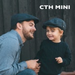 WIZWID:위즈위드 - [CTH MINI:씨티에이치 미니][Cth Mini] 칼 주니어/시니어 헤링본 블루 헌팅캡 WIZWID