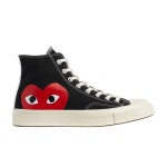 WIZWID:위즈위드 - [Comme des Garcons:꼼 데 가르송]19ss 꼼데가르송 플레이 컨버스 블랙 척테일러 하이탑 WIZWID