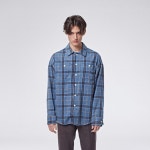 WIZWID:위즈위드 - [The-Abon:에이본]Lot Ruda Check Shirt (Blue) WIZWID