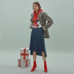 WIZWID:위즈위드 - [SURREAL BUT NICE:서리얼 벗 나이스][30%할인+5%쿠폰]Check Pleats Skirt WIZWID
