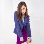 WIZWID:위즈위드 - [SURREAL BUT NICE:서리얼 벗 나이스][10%할인]Check Jacket Blue WIZWID