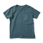 WIZWID:위즈위드 - [Good on:굿온]5.5oz 포켓 반팔 티셔츠 - 피그먼트 슬레이트 WIZWID