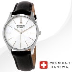 WIZWID:위즈위드 - [Swiss Military Hanowa:스위스밀리터리하노와]스위스 밀리터리 06-4294.04.001 남성 가죽밴드시계 WIZWID